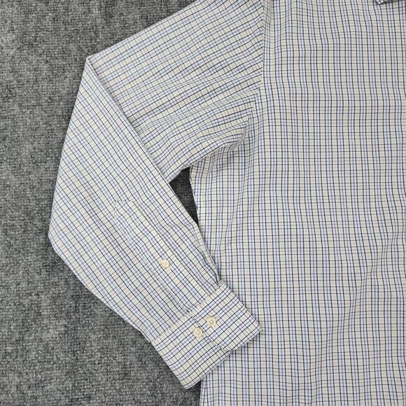 Polo Ralph Lauren Shirt Men 16.5 White Check Long Sleeve Casual Button Up Preppy - Picture 10 of 16